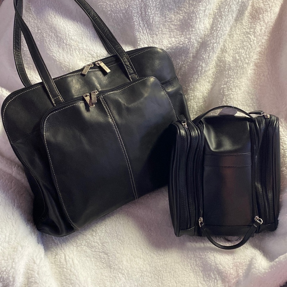 Royce New York Lap Top Tote & Toiletry Travel bag